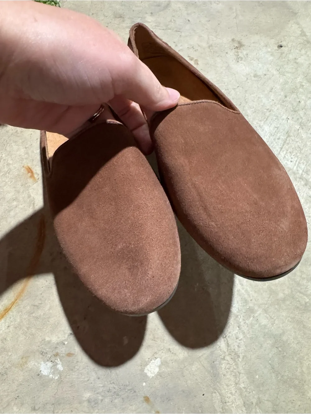 Vionic NWT Willa II Flats Loafers Shoes Women Size 6.5 Brown Suede Leather Fall